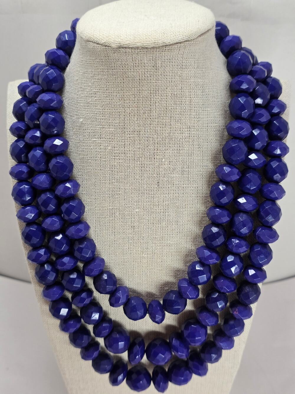 Sugarfix by Baublebar Purple Triple Strand Acrylic Necklace